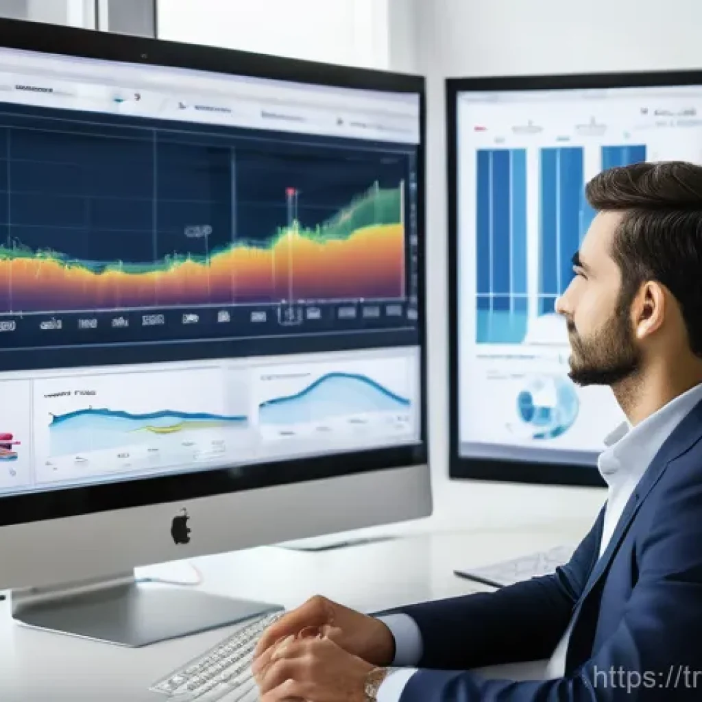 웹어셈블리를 이용한 데이터 분석 툴 - **Prompt:** A highly focused, professional data analyst, of Turkish descent, in a well-lit, modern o...