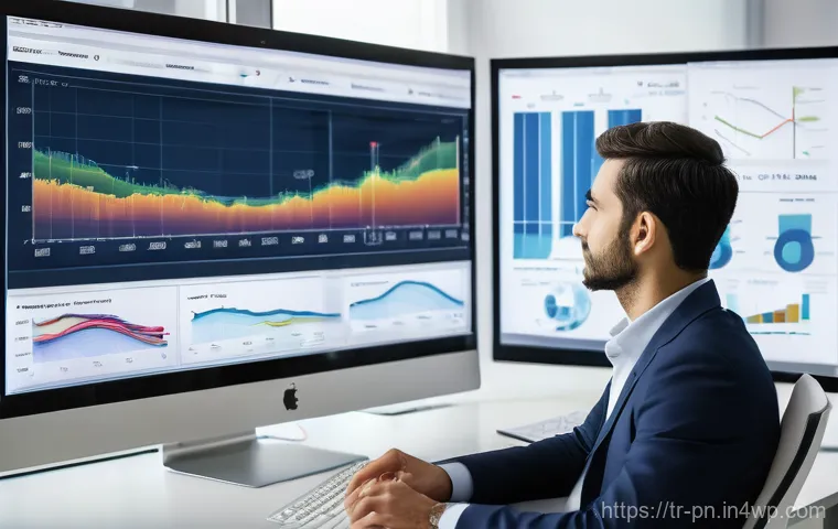 웹어셈블리를 이용한 데이터 분석 툴 - **Prompt:** A highly focused, professional data analyst, of Turkish descent, in a well-lit, modern o...