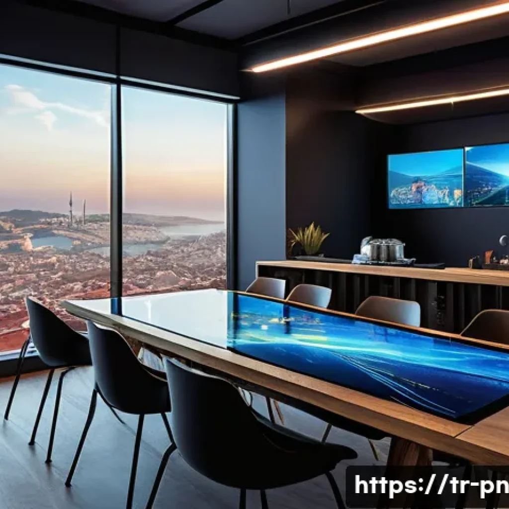 웹어셈블리의 게임 보안 및 해킹 방지 방법 - A futuristic game development studio in Istanbul, featuring diverse Turkish developers collaborating...