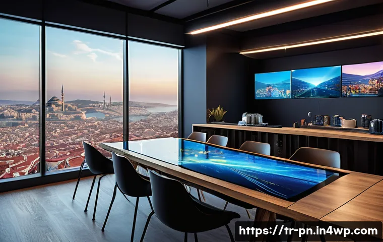 웹어셈블리의 게임 보안 및 해킹 방지 방법 - A futuristic game development studio in Istanbul, featuring diverse Turkish developers collaborating...