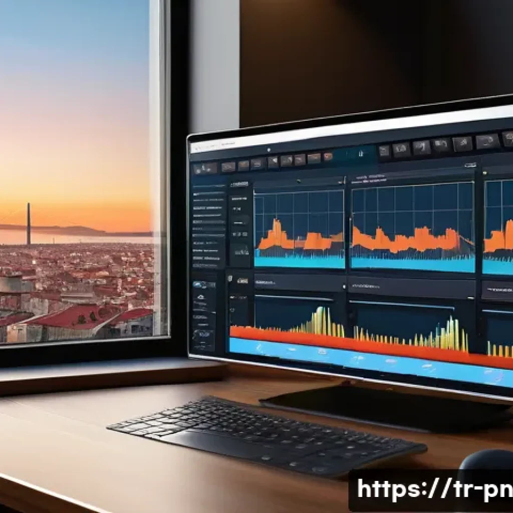 웹어셈블리를 활용한 머신 비전 시스템 - A detailed, realistic illustration of a modern web browser interface displaying a high-performance i...